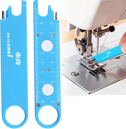 4-in-1 Magnetic Needle Threader with Magnifier, Ruler & Seam Ripper