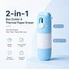 2-in-1 Box Cutter & Thermal Paper Eraser