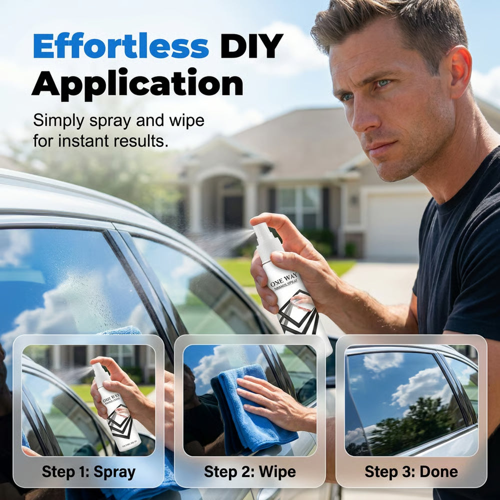 Reflective Window Spray | One-Way Mirror Privacy Shield for Home & Car