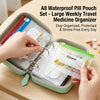 💊 A8 Waterproof Pill Pouch Set – Large Weekly Travel Medicine Organizer