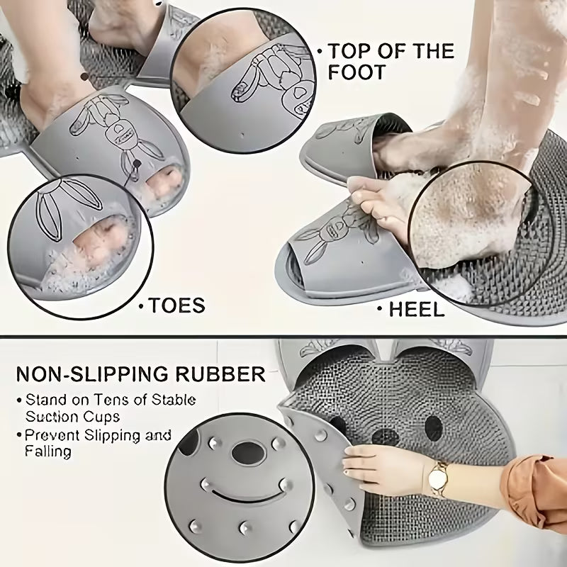 Flex scrub shower pad