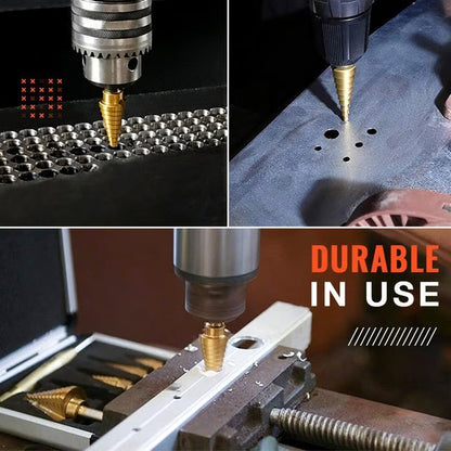 6 PCS HSS Titanium Coated Drill Bit Set
