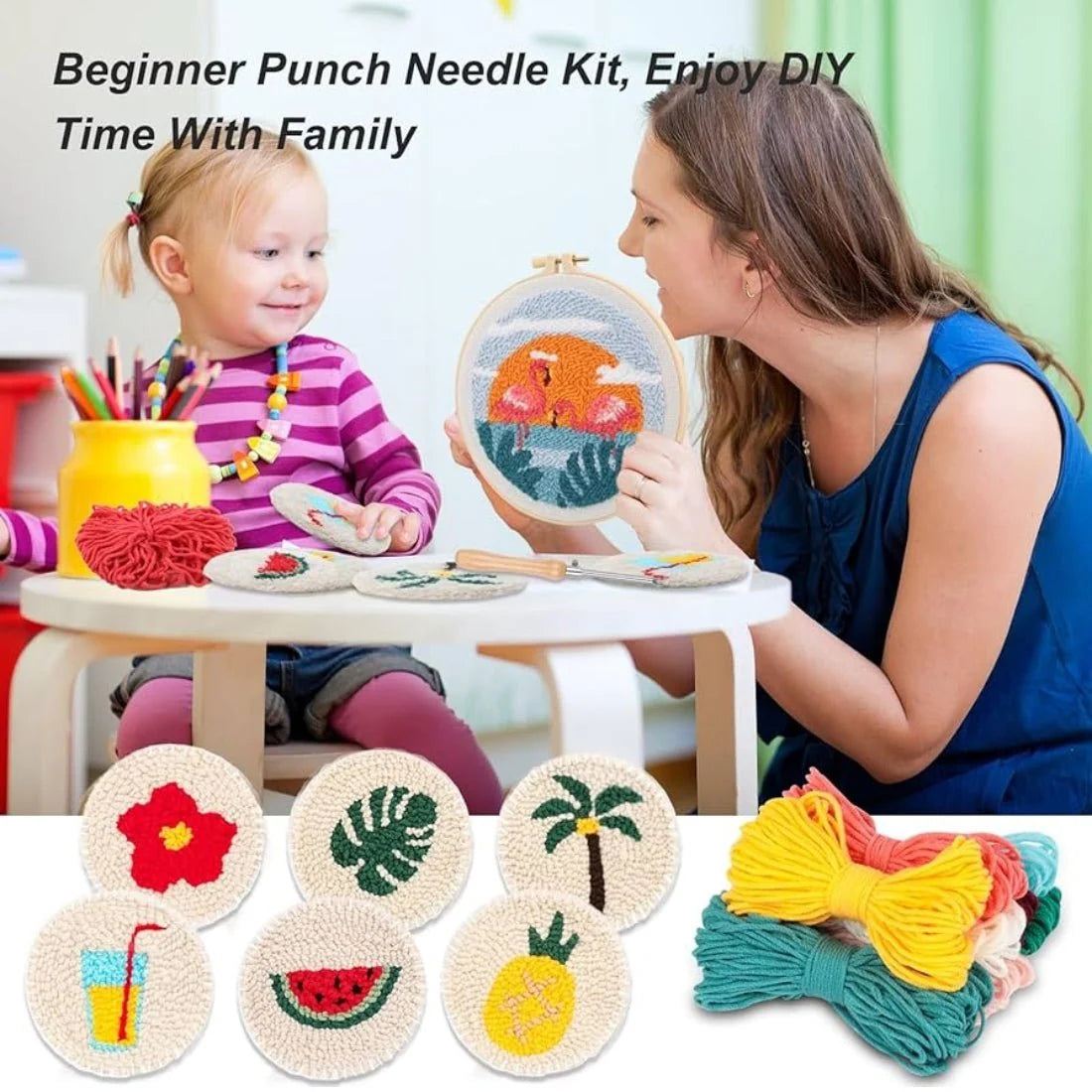 Beginner Punch Needle Kit for Kids & Teens