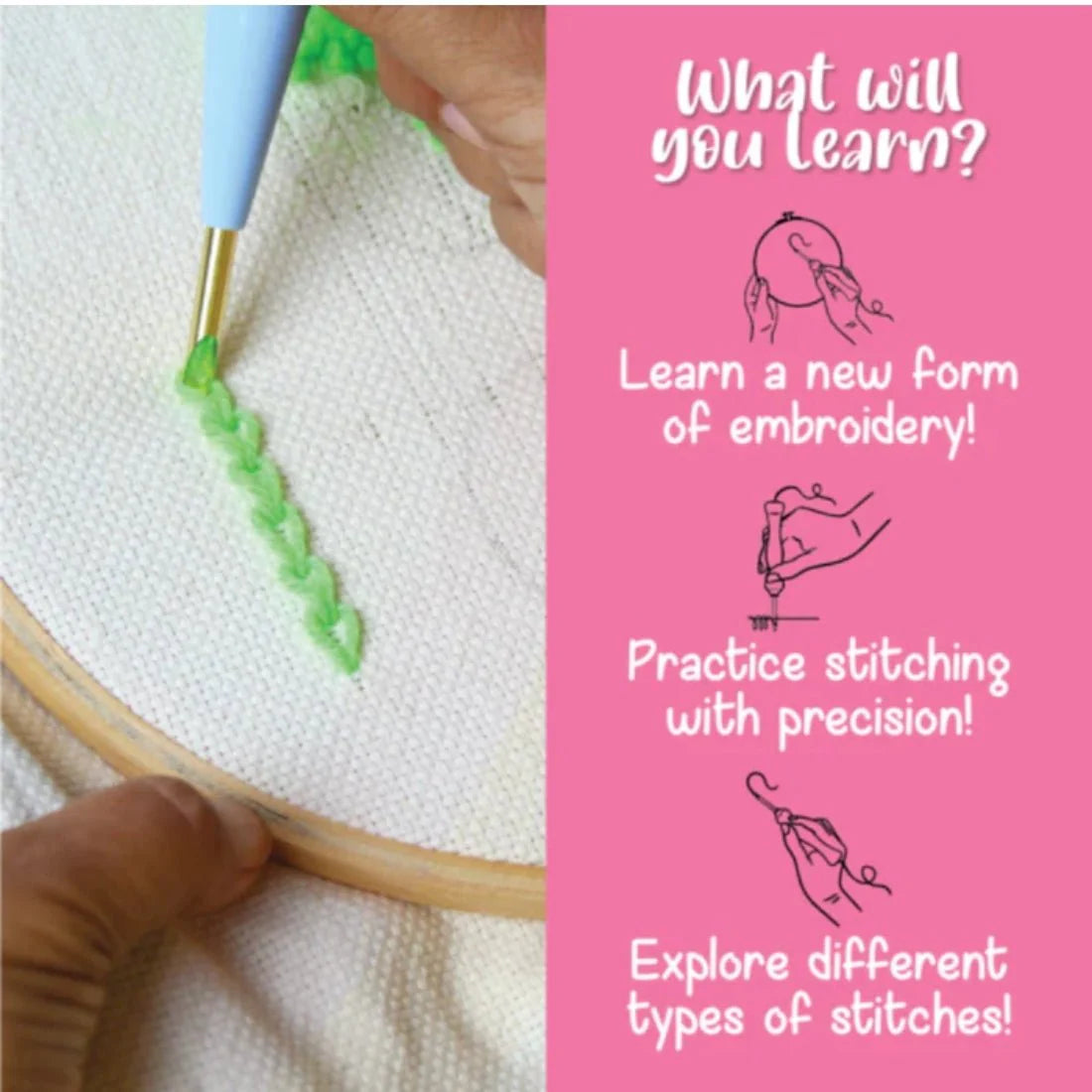 Beginner Punch Needle Kit for Kids & Teens