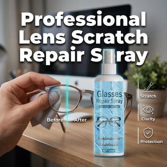 PACK OF 2 - Lens Scratch Repair Spray 👓✨ – Micro-Scratch Remover, Streak-Free, Safe on Coatings