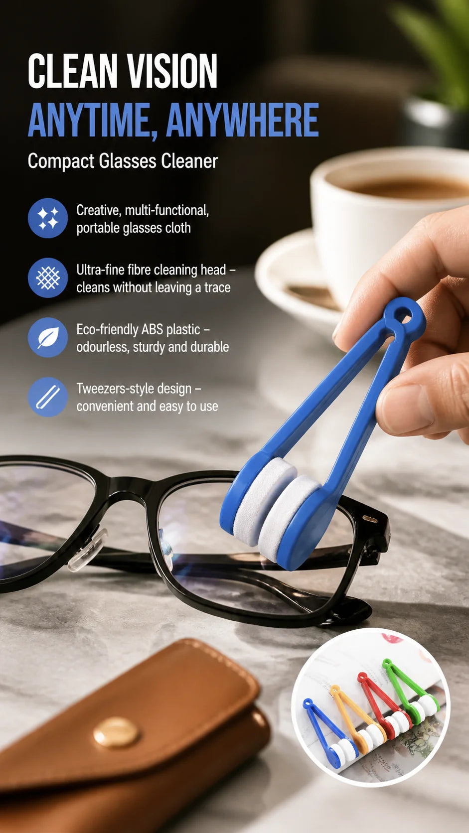 Eye Glass Cleaner Microfiber - PACK OF 5