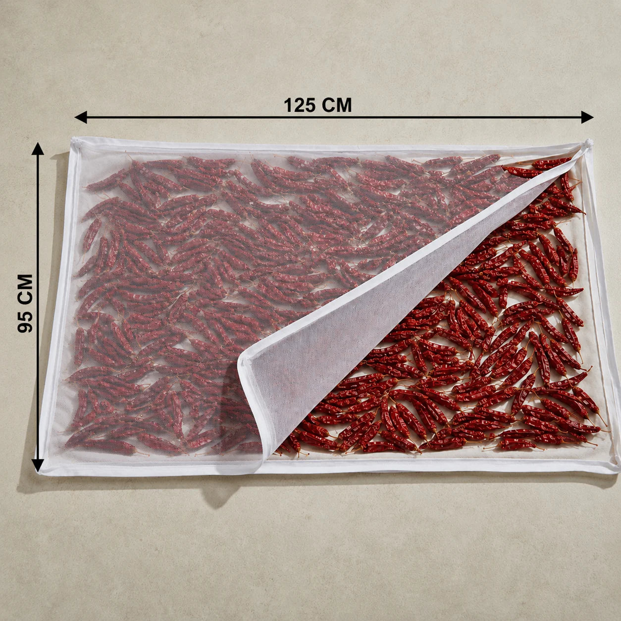 Premium Cotton Food Drying Cloth with Protective Mesh Net