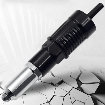 Professional rivet gun adapter kit with 4 different and assorted nozzle bolts