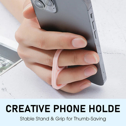 🔥 Creative Phone Holder: Stable Stand And Thumb-Saving Grip