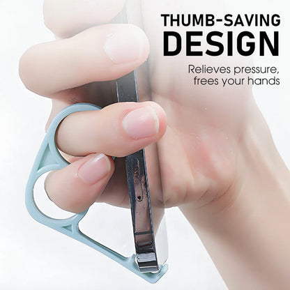 🔥 Creative Phone Holder: Stable Stand And Thumb-Saving Grip