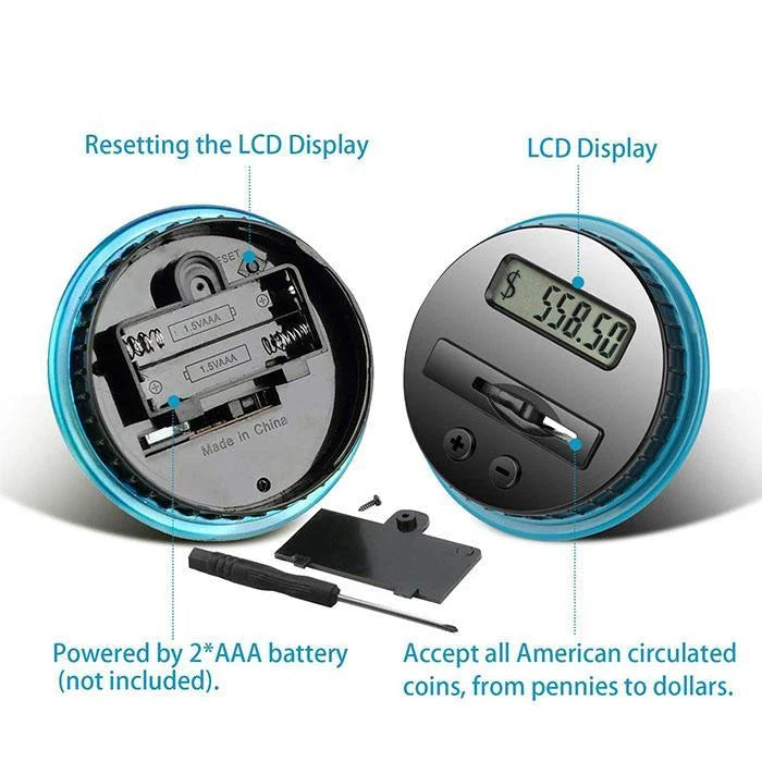 Digital Coin Counting Money Box – Automatic LCD