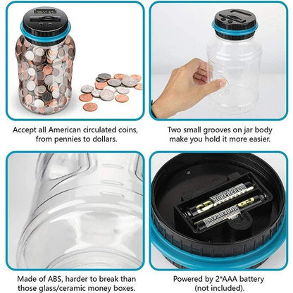 Digital Coin Counting Money Box – Automatic LCD