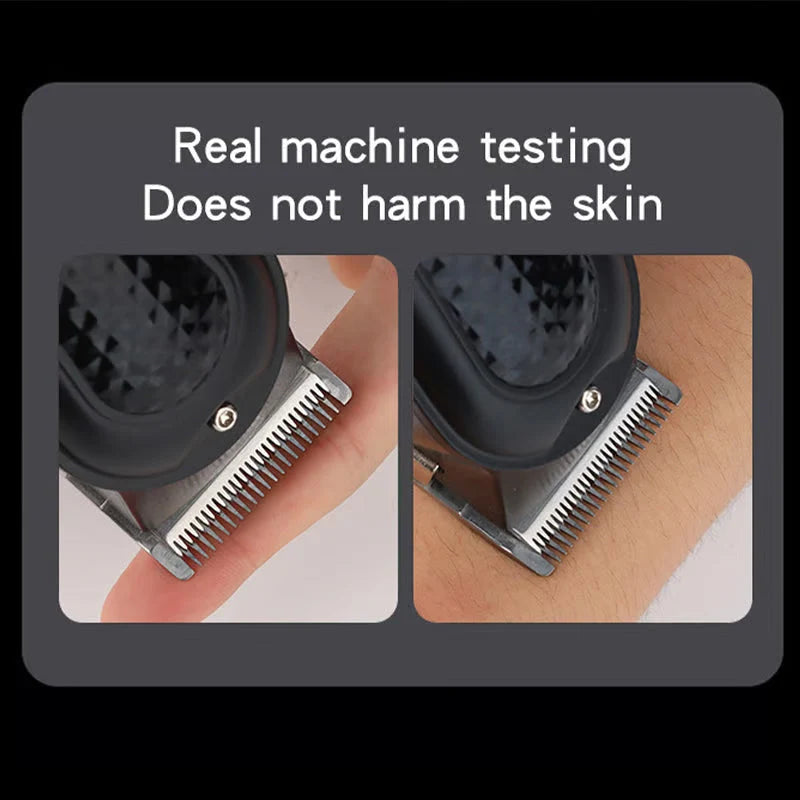 Durable & Sharp Electric Hair Clipper Set – Self-Sharpening Blades, Quiet Brushless Motor & Smart Display Screen ✂️