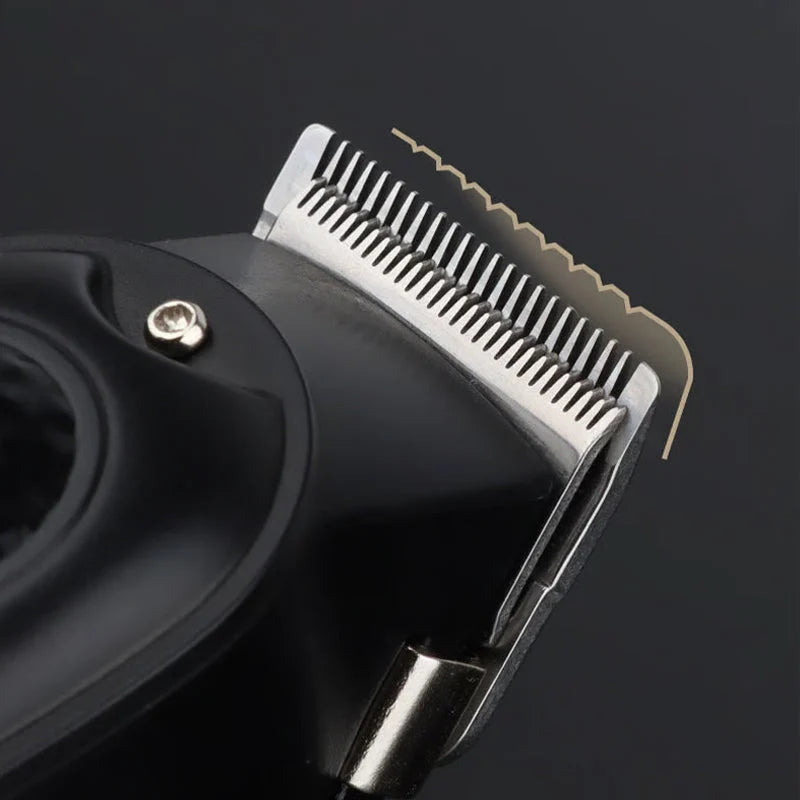 Durable & Sharp Electric Hair Clipper Set – Self-Sharpening Blades, Quiet Brushless Motor & Smart Display Screen ✂️
