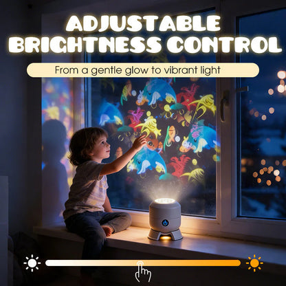 Rotating LED Projector With Dynamic Lighting Effect