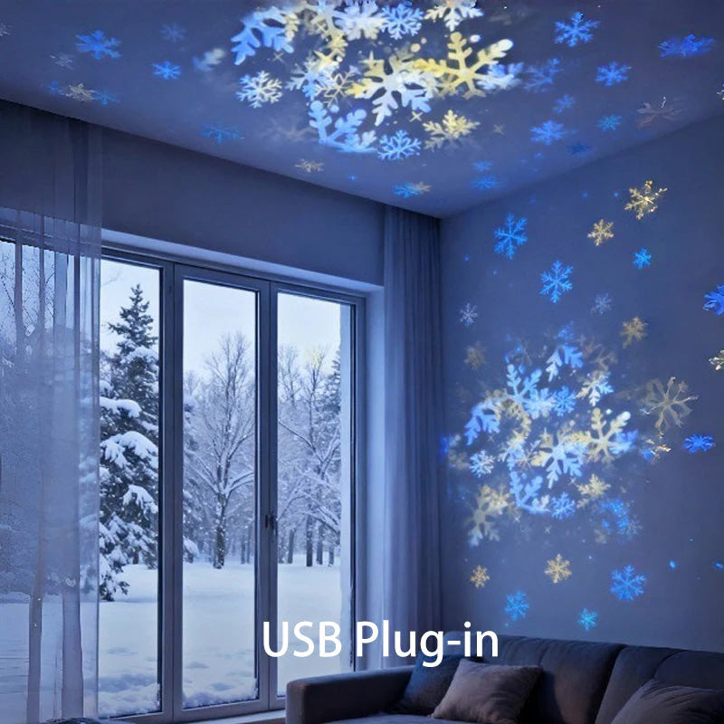 Rotating LED Projector With Dynamic Lighting Effect