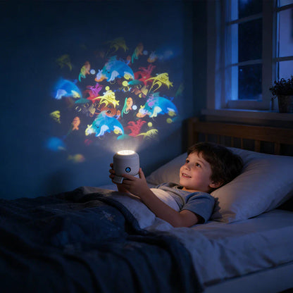 Rotating LED Projector With Dynamic Lighting Effect