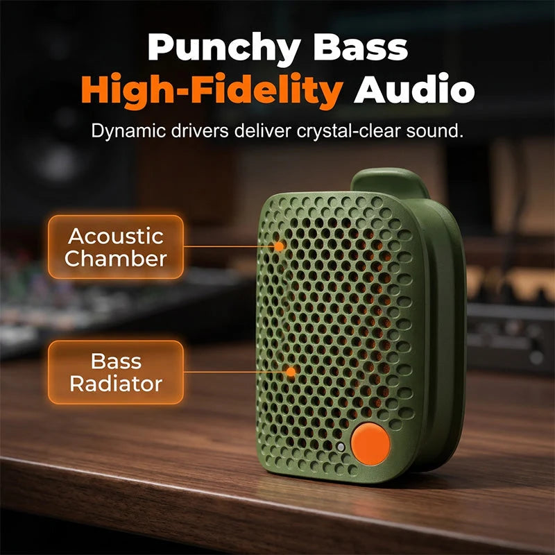 Portable Bluetooth Speaker with TWS Stereo IPX5 Waterproof Mini Wireless Speaker