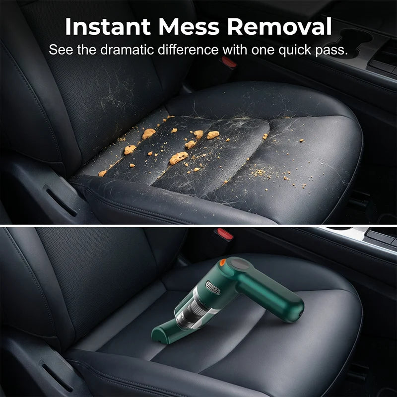 Cordless Car Vacuum – 10000Pa Suction & 4000mAh Battery 🚗