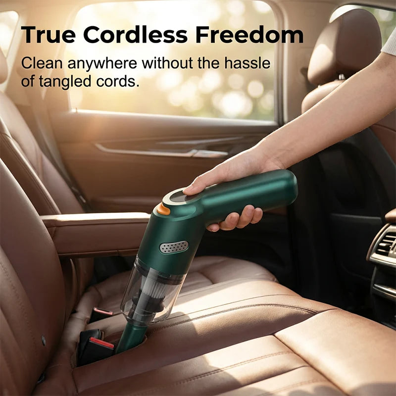Cordless Car Vacuum – 10000Pa Suction & 4000mAh Battery 🚗