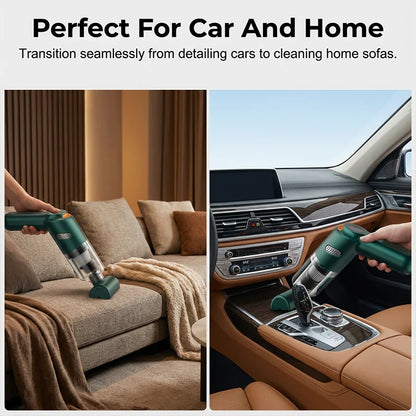 Cordless Car Vacuum – 10000Pa Suction & 4000mAh Battery 🚗