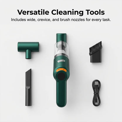 Cordless Car Vacuum – 10000Pa Suction & 4000mAh Battery 🚗