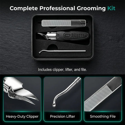 ✂️Professional 3-in-1 Pedicure Clipper Set – Precision Stainless Steel Nail Tool ✨