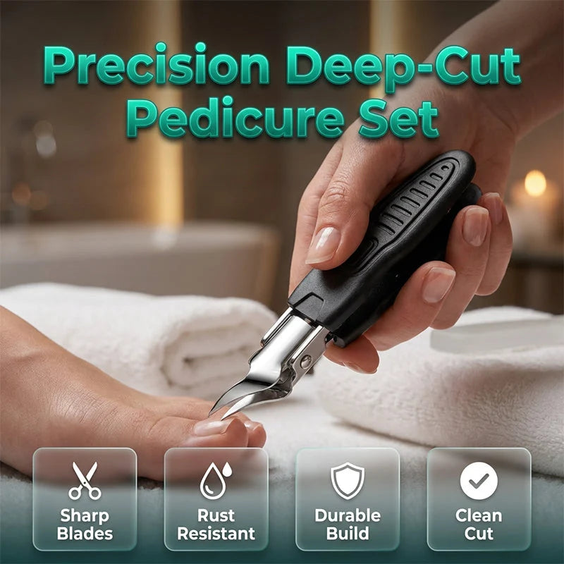 ✂️Professional 3-in-1 Pedicure Clipper Set – Precision Stainless Steel Nail Tool ✨