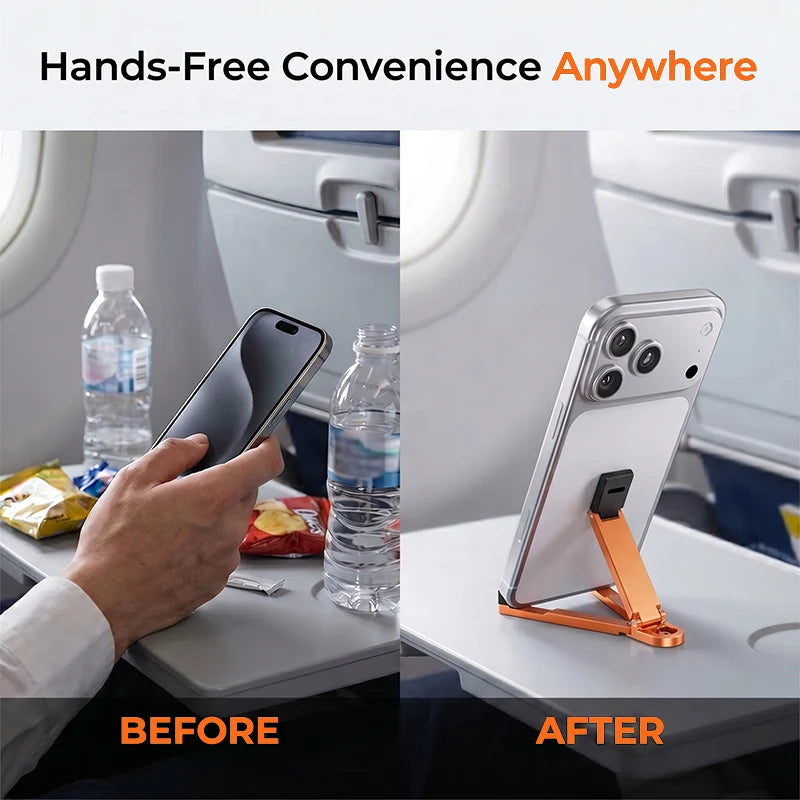 📱Mini Aluminum Phone Stand Keychain Foldable Desktop Holder – Small Gadget, Big Convenience✨