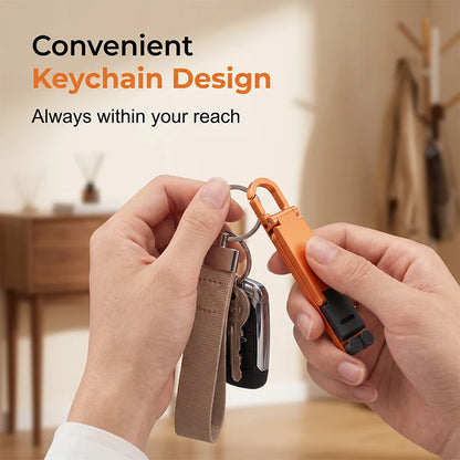📱Mini Aluminum Phone Stand Keychain Foldable Desktop Holder – Small Gadget, Big Convenience✨