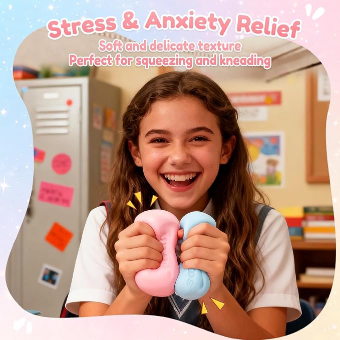 SquishPop™ Crunchy Bead Stress Ball | Sensory Fidget Toy for Stress Relief & Focus