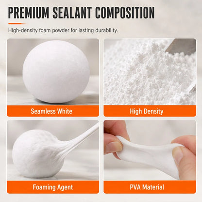 ✋🔧 Malleable silicone sealant – No tools required, no staining, removes without leaving a trace, the perfect solution for renters and demanding DIYers 🏠