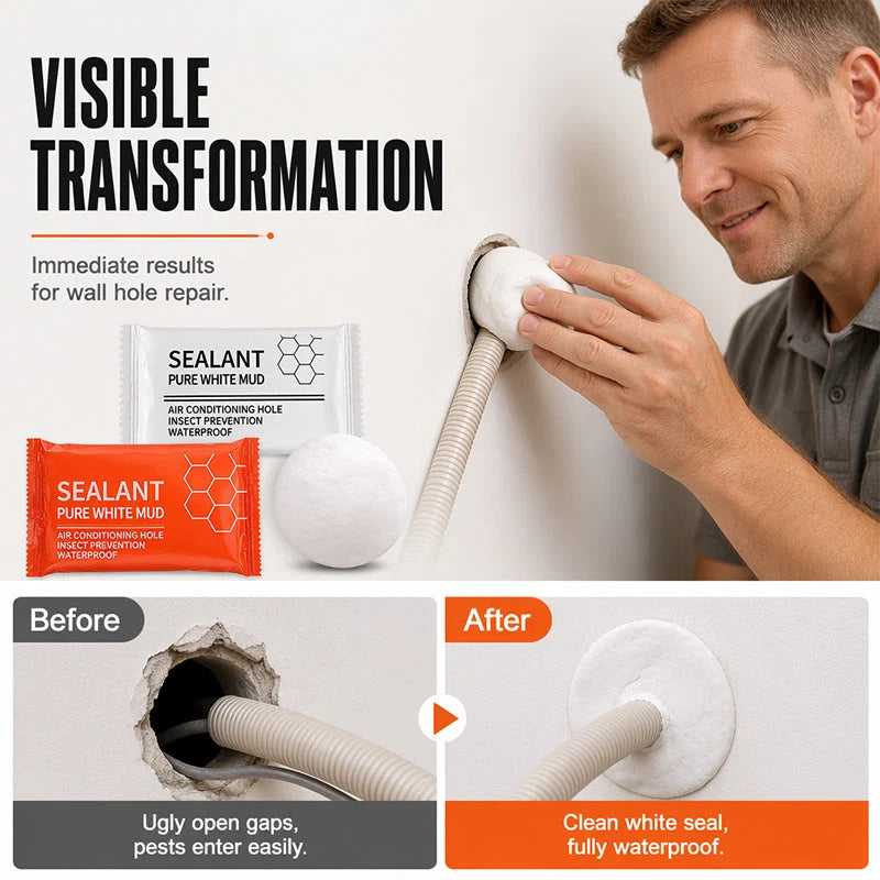 ✋🔧 Malleable silicone sealant – No tools required, no staining, removes without leaving a trace, the perfect solution for renters and demanding DIYers 🏠