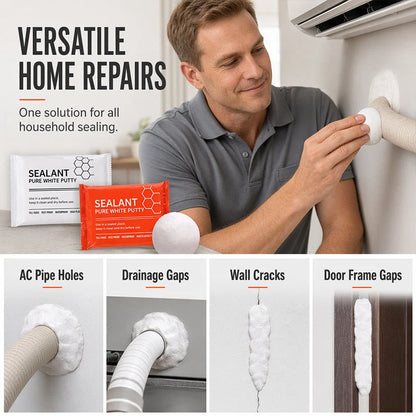 ✋🔧 Malleable silicone sealant – No tools required, no staining, removes without leaving a trace, the perfect solution for renters and demanding DIYers 🏠