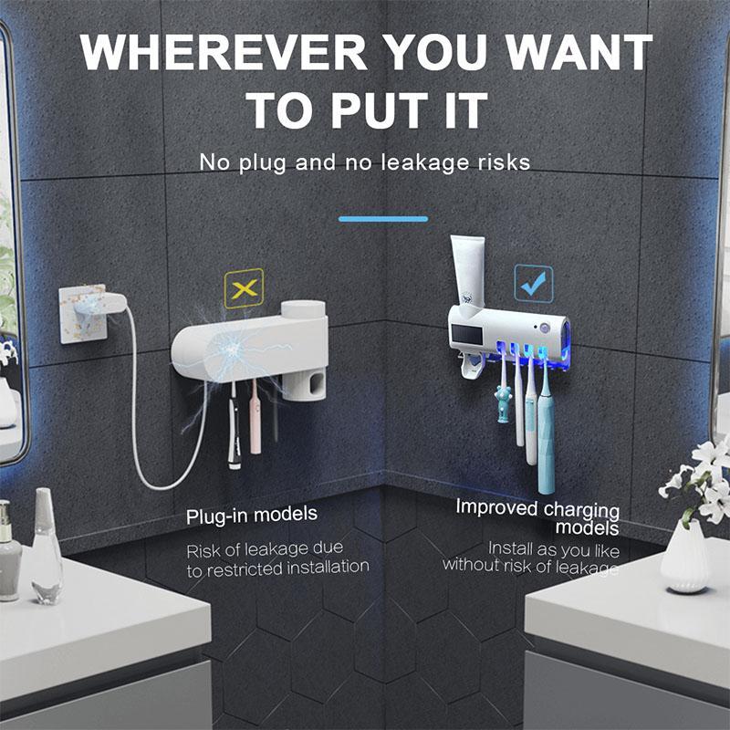 ✨3-in-1 Smart UV Sanitising Toothbrush Holder