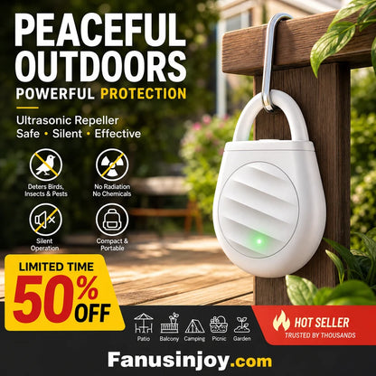 Goodbye Bites & Buzzing – Portable Ultrasonic Bird Repellent Keychain🌿